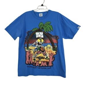 Warren Lotas T-Shirt Mens‎ Large Miami Basketball Graphic Short Sleeve Cotton